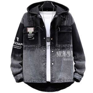 Herrjackor nya avslappnade män denim Jakcets 2023 Spring Fashion Jeans Autumn Classic Hip Hop Streetwear Style Denim Coats Youth Tops Clothing J230811