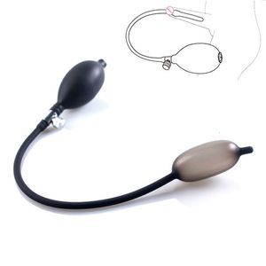 Erwachsene Spielzeug geheime Entbindung weiches Silikon aufblasbare Urethral -Dilatator -Sounds Stangen Harnrahe Pumpe Sex für Männer Penis -Plug Massager 230811