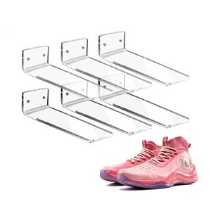 Balls Sole Showcase 6 Clear Floating Shoe Shelves da visualizzare e l'hardware per scaffali della collezione di sneaker incluso 230811