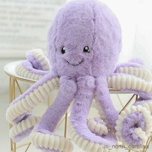 Animali di peluche imbottiti 40-80 cm di grandi dimensioni giocattoli di peluche bambola di polpo per bambini Decorazioni per la casa Regali di compleanno R230811