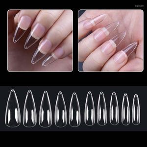 False Nails Press On Extension nags Fake Tips Soft Gel Nail Long Stiletto Stick-On 120pcs