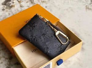 5A Key Pouch Designers Mini Wallet Fashion Womens Key Purses Herr KeyChain Ring Credit Card Holder Coin Purse Luxury M62650 M80879 Med Box Wallet Purse Dhgate