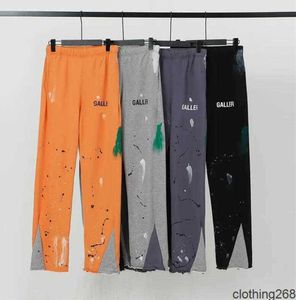 Men's Jeans Mens Pants Galleryes Sweatpants Dept Speckled Letter Print Women's Couple Loose Versatile Casual Straight4556