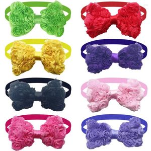 Dog Apparel 50/100pcs Cute Colorful Pet Puppy Bow Ties Adjustable Bowties For Small&Medium Accessories Products