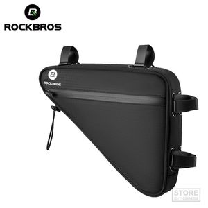 Borse borse per borse rockbros Triangle borse a cornice bilaterale riflettente tasca laterale di grande capacità multiple fissaggio mtb road bici accessori 230811