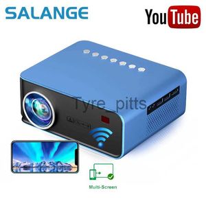 Projektörler Salange T4 Mini Projektör 3600 Lümen Destek Full HD 1080p LED ProYektör Büyük Ekran Taşınabilir Ev Sineması Akıllı Video Beamer X0811