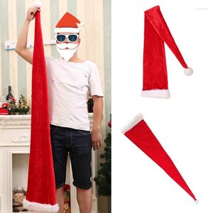 Berets Creative Funny Party Hat Adult/Children Christmas Extra Long Plush Xmas Santa For Halloween Holiday Costume