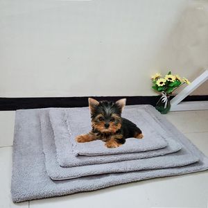 Kennlar tvättbar plysch husdjur matt mjuk varm hund katt säng kennel valp sovsängar för små medelstora stora hundar filt
