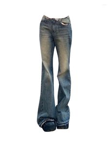 Women's Jeans Harajuku Y2K Flare Hight Waist Slim Bottoms Comfortable Women Fashion Denim Pant Trousers American Retro 2000s Aesthetic