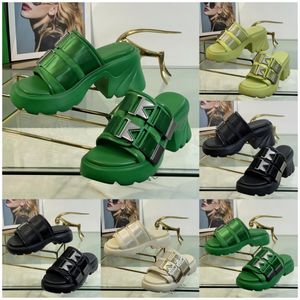 Botteg Venetas Flash Mule Slide Sandals Designer Top quality Women Platform Black Green Slipper Classic Style Sandal Non Slip Soles Comfortable Trending Beach Sli