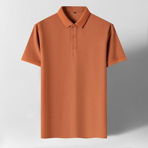 メンズTシャツcasumanl 2023 summer Solid Colorレギュラーターンダウンカラーワッフルメンズスタイルデイリーカジュアルトップ