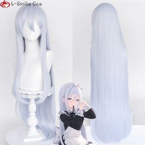 Cosplay Wigs 100cm Long Yoisaki Kanade Cosplay Wig Anime Project SEKAI COLORFUL STAGE 80cm/100cm Long Light Blue Heat Resistant Hair Wigs 230810
