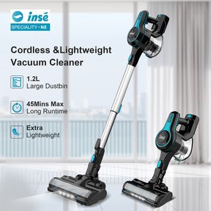 Vacuums Inse N5s cordless vacuum Cleaner 12kpa 130W brushless motor stick vacume up to 40mins runtime 2200mAh rechargeable battery 6in1 230810