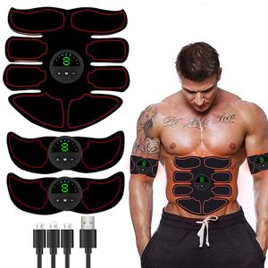 Kärnbuktränare Abs Stimulator Muscle Toner EMS Abdominal Toning Belt Träning Body Fitness Forming Muscle Stimulator Män Kvinnor Arm Leg Trainer 230811