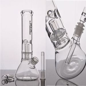 Beher taban dab teçhizatlar su bongs nargile shisha duman cam su boruları kalın cam kuleler dwonstem perc ile 14mm eklem