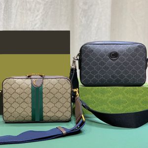 Wysokiej jakości designerskie torby męskie i damskie mini przenośna torba na ramię vintage tkaninowa torba crossbody klasyczna torba alfabetowa 699439