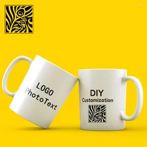 Muggar diy anpassad keramikgradient mugg bild po logo text personlig design stjärnhimmel kaffemjölk personlig födelsedagspresent