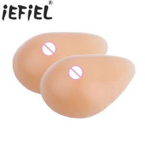 Breast Form 2Pcs Nude Soft Silicone Waterdrop Shaped Fake Mastectomy Prosthesis Pad breast plate Funny Party 230811