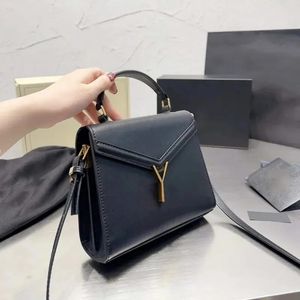 デザイナーファッションYSLEMYバッグLuxurysハンドバッグショルダーバッグCassandras Tote Bag Mini Black Women Handbags Designer Totes Metal Letter Crossbody Bag Women Clutch Bags