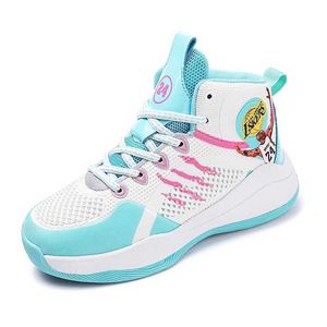 Sneakers Big Children Basketball Trainning Sneakers Baby Girls Kids Boys Sports Running Shoes Mesh Breathable Casual Schuhe R230810