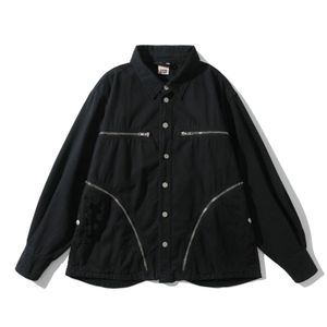 Mens Jackets Luxury Men Far Archive From What Multi Pockets Bomber Coats Down Shirts Cotton Warm Spring A02 230810