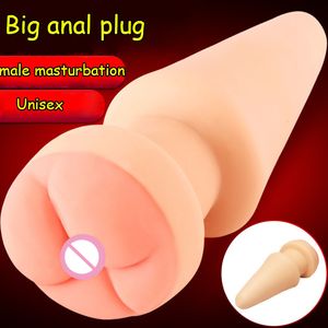 Anal Toys Giant Anal Plug Dilator für männliche Penisinsertion in Anal Butt Design Hollow Sex Toy Männlich und weibliches Schwule Butt Plug Sex -Produkt 230810