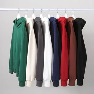 Męskie bluzy bluzy 16,9 uncji 480GSM cięższy ciężar bawełna plus aksamitne sweter z kapturem mężczyźni zagęszczony ciasny polarna polarowa bluza bluza 230810