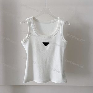 Summer Womens Sticked Vest Top T Shirt Crop White Top Brodered Sexig Waistcoat Casual Fashion Sleeveless Tank Top