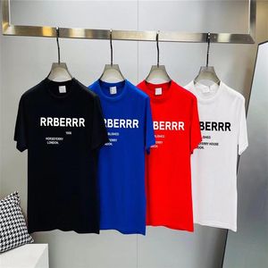 Site oficial designer masculino masculino letras de moda de verão imprimem tees tops com camiseta de luxo masculino roupas de mulher curta slev232c