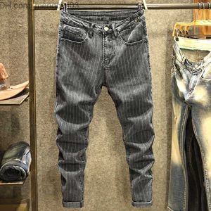 Mäns jeans 2023 Spring/Summer New Vintage Fashion Feet Pants Men's Casual Ultra Thin Comant High Quality Jeans 28-36 Z230814