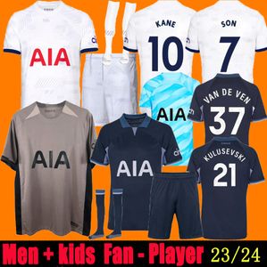 Men Kids 23 24 Son Soin Soccer Jerseys 2023 2024 Jersey Football Shirt Romero Van de Ven Kulusevski Bissouma Richarlison Pedro Porro Players Maddison Vicario