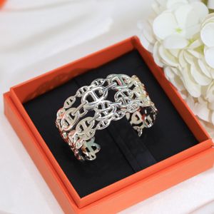 Luxusmarken -Designerin Bangle Copper Classic Schwein Nase Roge Kreis breites Manschetten -Open -Armband für Frauen Juwelierparty Geschenk
