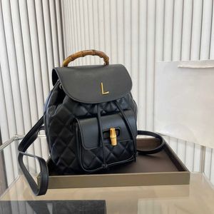 Lüks bayanlar sırt çantası, üçgen kontrol bambu omuz çantası, iş çantası, messenger çantası, hafta sonu açık hava seyahat çantası, kitap çantası, Lady's Bag Crossbody Bag cüzdan