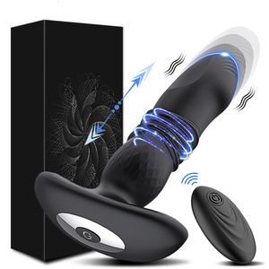 Brinquedos anal anal empurrando vibrador vibrador bujão plug plug wireless prostate massager tras