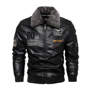 Jaquetas masculinas jaqueta de motocicleta para homens no outono / inverno moda casual couro bordado jaqueta de veludo pu jacke 230810