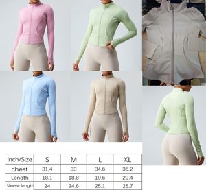 2023yoga سترة النساء تعريف التمرين الرياضي معطف اللياقة البدنية الرياضة السريعة الجافة النشطية أعلى zip slotshirt sportwear بيع الساخنة