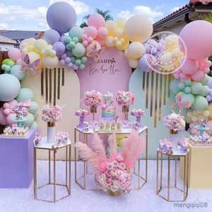 Dekoracja 126/182pcs wielokolorowy pastelowy balon girlandę Rainbow balony powietrzne globos