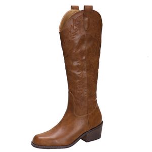 Boots Western Cowboy Emelcodery Riding Boot's Shoes Modern Boot Trend 2023 230810