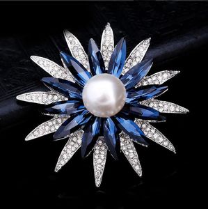 Pins broszki austriackie kryształowy kryształowy płaszcz płaszczowca broszka dla kobiet mody elegancka elegancka pin.