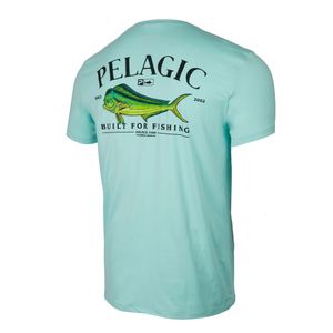 Outdoor Shirts Pelagic Gear Angling Clothing Men Short Sleeve T Shirts Uv Protection Breathable Tops Summer Fishing Apparel Camiseta De Pesca 230810