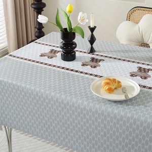 Сторонная ткань Light Luxury PVC Tablecloth Водонепроницаемая масляная масляная устойчивость