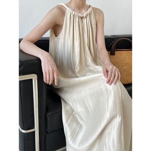 Urban Sexy Dresses Hanging Neck Strap Dres Wide Truffle Shoulder Sleeveless Tank 230810