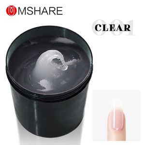 Esmalte mshare 250g Gel duro de acrílico transparente para extensão de unha rosa nude branco 230811