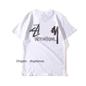 Sy Men T Shirt Tasarımcı Tişörtleri Kadın Giyim Giyim Grafik Tees Desen Tee Giyim Yüksek Sokak Pamuklu Hip Hop Basit harfler Retro Baskı Gevşek Zar 8011