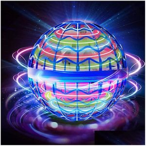 Magic Balls Oryginalne muchą piłkę rękę dron helikopter obracający mini LED LID LIGHTING Prezent Dzieci Adt Indoor Outdoor Toys Rc Heli Dhwfc