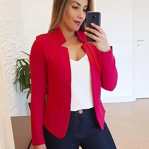 Damskie garnitury Tops Blazer dla kobiety 2023 W ubraniach zewnętrznych Różowa czarna kurtka przycięta elegancka stylowe płaszcze krawieckie płaszcze