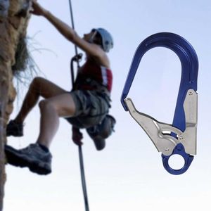 Rock Protection Outdoor Climbing Carabiner Mountaineering Scaffold Working Snap Clip Fall Buckle Sports Supplies Red HKD230811