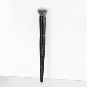 Black Highlight Makeup Brush No 90 - Friciolo in polvere di peli sintetici morbidi rotondi che evidenzia la spazzola cosmetica