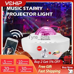 Projectors VCHIP XK30 Galaxy Projector Laser Proyector Christmas Projector Colorful Starlight Night Light Music Bluetooth Children Bedroom X0811