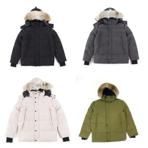 designer Canadian Down jacket Parkas mens Outerwear high-end hooded wolf fur windproof waterproof padded Thicken Removable cap Coats Outdoor gooses jackets warm